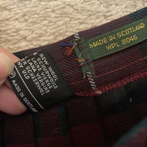Waist Measuring Sz 26” WPL8046 Charter Club Skirt Plaid Red and Geeen Scotland - Picture 7 of 11